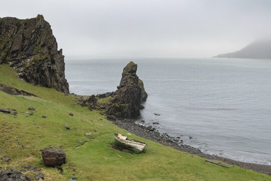 Coast, Nor&eth;urfj&ouml;r&eth;ur, Strandir, &Aacute;rnes, Westfjords, Iceland