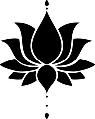 lotus flower vector illustration rebirth symbol
