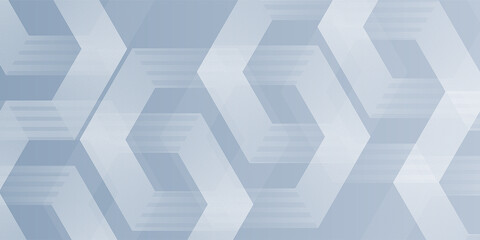 White abstract background with dynamic wavy hexagon texture simple