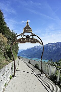 Harder Kulm entrance portal, Interlaken, Canton of Bern, Switzerland