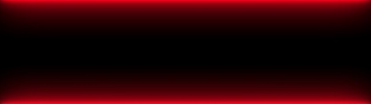 Black background with glowing red light border image
