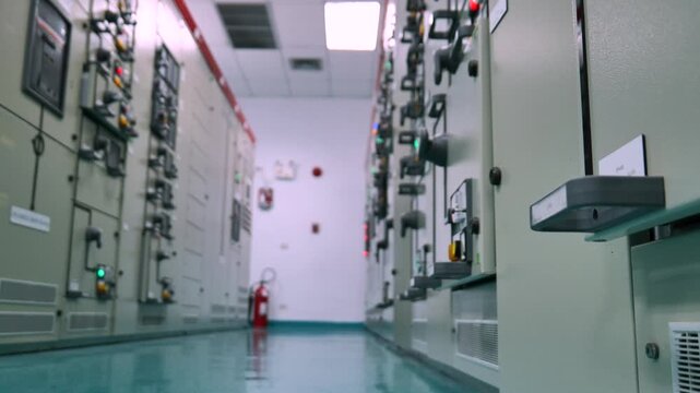 Electricity control panel substation, industrial power distribution panel, substation control cabinet, electrical safety protection system, power plant control device, smart power management