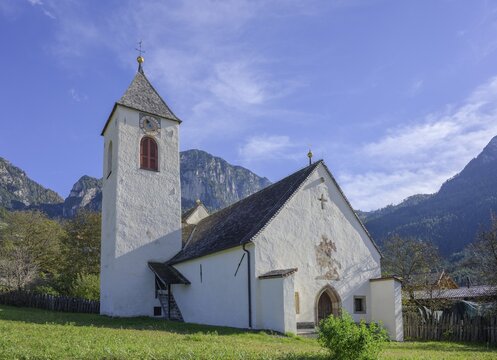 Church of, Umes, Fi&egrave; allo Sciliar, South Tyrol, Italy