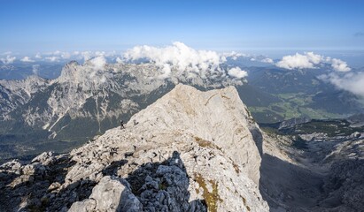 View Rocky Steep Mountain Landscape