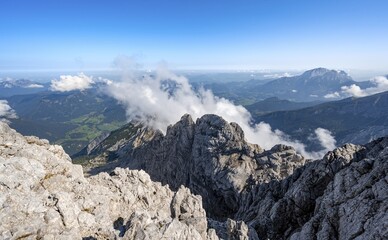 Rocky Steep Mountain Landscape With