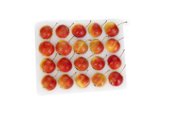 Fresh Red Apples Grid Arrangement Studio Food Photography