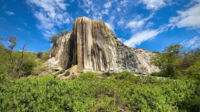 Stunning Oaxaca Mountain Landscape with Petrified Waterfall (Hierve el Agua, Oaxaca, Mexico)