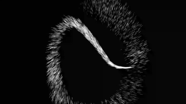 glittering dust swirls drift with twinkle stars in a retro doodle style, creating a bright 4K sparkle motion animation filled with glowing particles across a vivid on black screen.