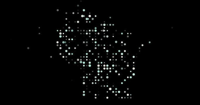 Data Visualization Particle Wisconsin State Shape