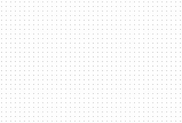 Dotted squared grid graph paper for notebooks template. Design printable graphic sheet. Simple black dotted background. Bullet journal pattern texture.