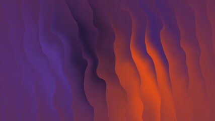 Modern abstract gradient background featuring vibrant flowing wavy shapes with a seamless purpletoorange color transition - Powered by Adobe