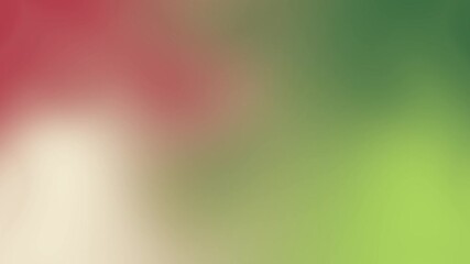 Vibrant abstract smooth gradient background transitioning from rich red to lush green with soft cream accents creating a pleasing blur effect