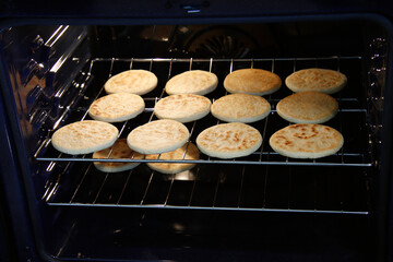 Arripas Baking in the Oven