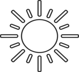 illustration vector sun
