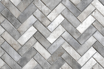 Fototapeta premium a textured grey and white herringbone tile pattern