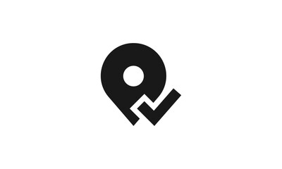 Location Approve Check Icon Vector Design, Verified Map Pin Symbol for Navigation, Delivery, Logistics and Business Services