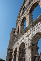 Part of the Amphitheater in Pula, Croatia