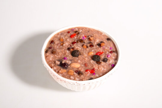 Laba Congee Eight Treasures Porridge - Traditional Chinese Breakfast with Mixed Ingredients