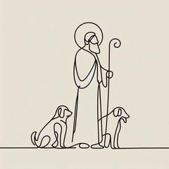 Ilustra&ccedil;&atilde;o de S&atilde;o L&aacute;zaro