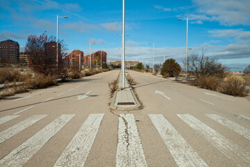 Deserted Urban Development Road