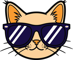 vector illustration of a cat