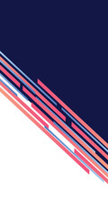 Obraz premium Diagonal pink stripe background. Blue and white color. Technology and business banner template