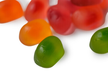 Playful Jelly Candy Medley on White