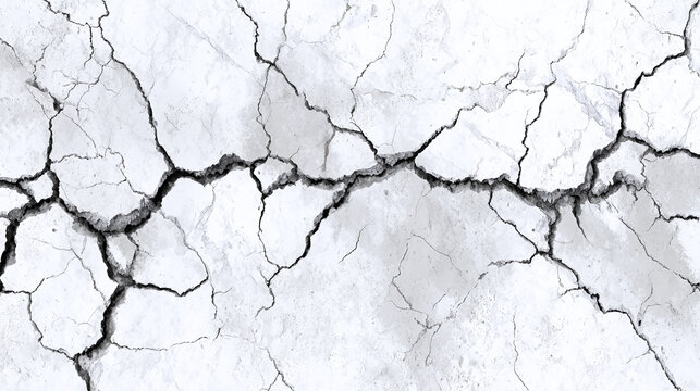 The intricate patterns of cracks on a surface, revealing a story of age and change. This abstract image captures the beauty of imperfections.
