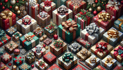 Fototapeta premium クリスマスプレゼント/Christmas gift/Generative AI