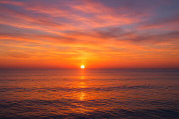 Fototapeta premium sunset in the sea