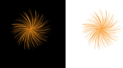 set of vector fireworks