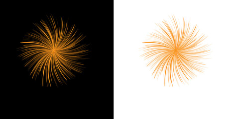 vector illustration of fireworks
