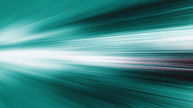 Teal and white streaks of light move rapidly into the distance.