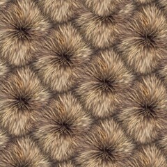 Faux Fur Texture Seamless Pattern &mdash; Soft Tileable Textile Background