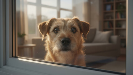 Dog scared by gunpowder at Christmas