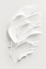 white paint strokes on a white background in abstract texture for modern design, featuring soft shadows and studio lighting, a serene, minimal composition suitable for branding