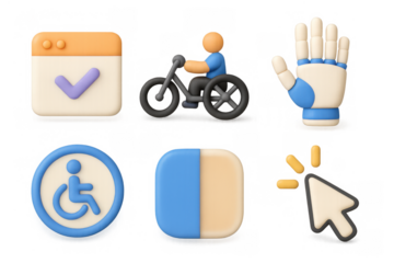 Accessibility icons collection for inclusive design projects