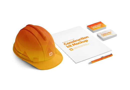 Construction Branding Kit Mockup
