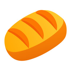 Loaf of bread vector illustration