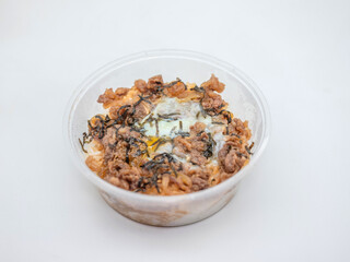 Korean Pork Rice Bowl with Rich Gochujang Sauce, Hot Steamed Rice, Authentic Korean Style Meal