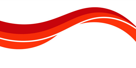 Vector red line background curve element with white space for text and message design, overlapping layers, vector