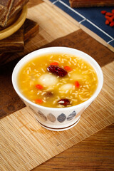 Chinese Sweet Date and Lotus Seed Soup Bowl