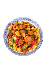 Roasted Chicken with Chestnuts - Chinese Cuisine