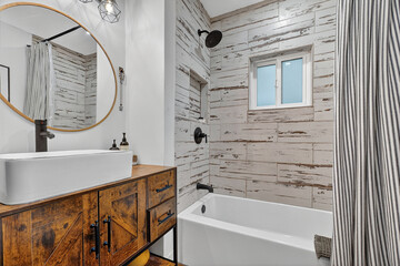 rustic spa bathroom, imagine serene spainspired bathroom with natural wood finishes and soothing...