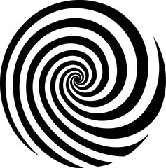 Naklejka premium Hypnotic Spiral Vector – Optical Illusion Design