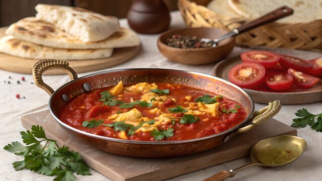 Persian Eshkeneh Tomato Omelet | Traditional Middle Eastern Egg Dish