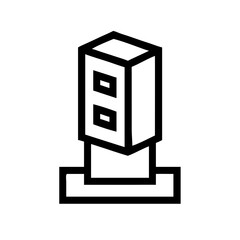 Tower Module Communication Network Technology Infrastructure System Connectivity icon set