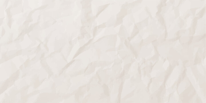 Wrinkled, crumpled white paper texture for an old vintage page pattern and blank sheet design. White creased crumpled paper sheet texture can be use as background. Ragged White Paper, white waxed pack