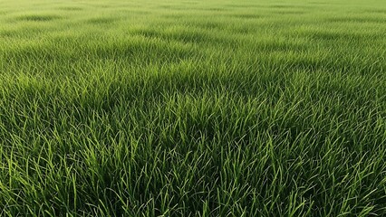 Expansive Green Grass Field with Gentle Undulations