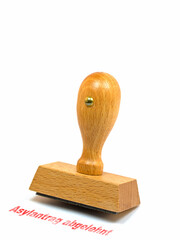Stempel Asylantrag abgelehnt